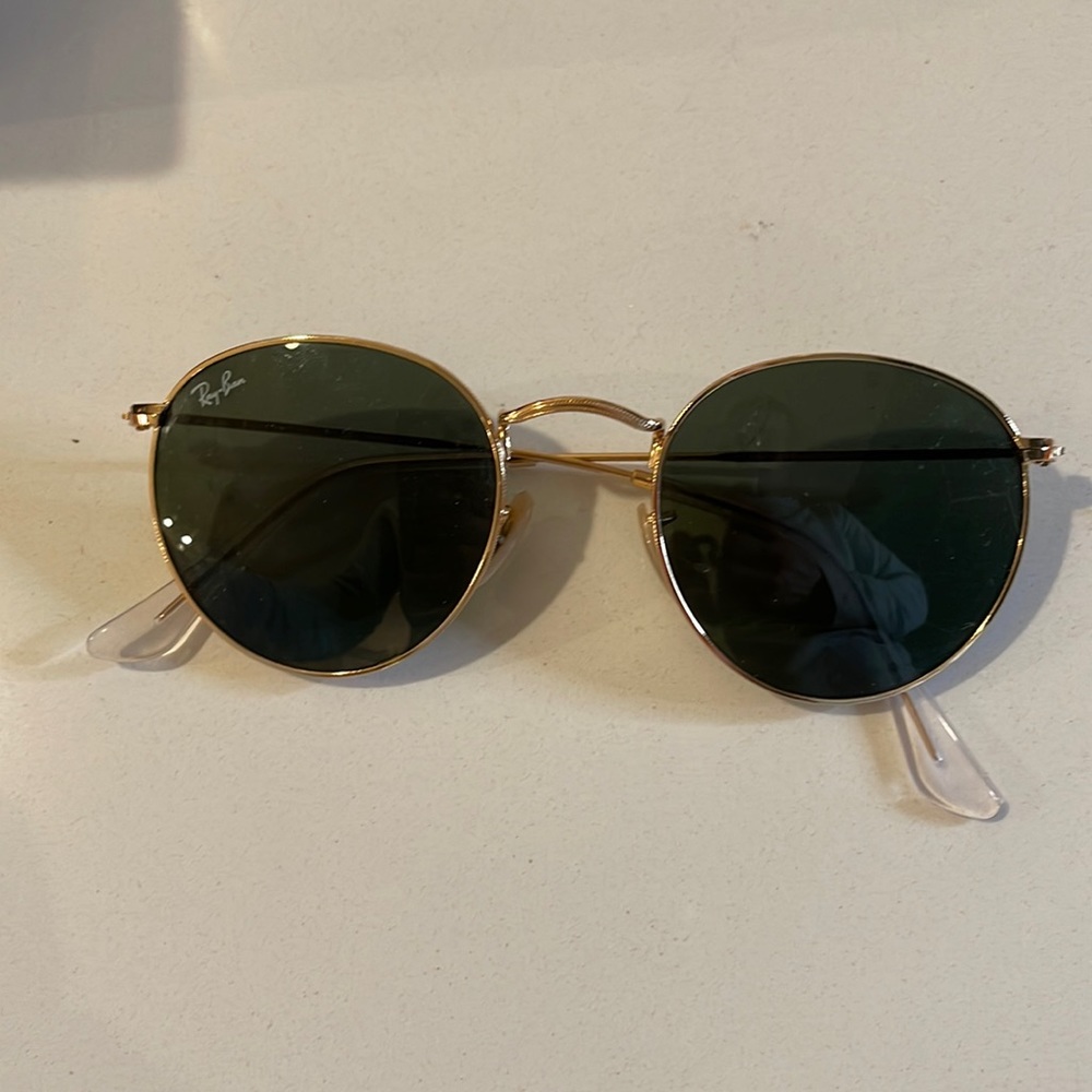 Ray ban icons 50 mm gold/green sunglasses women men unisex